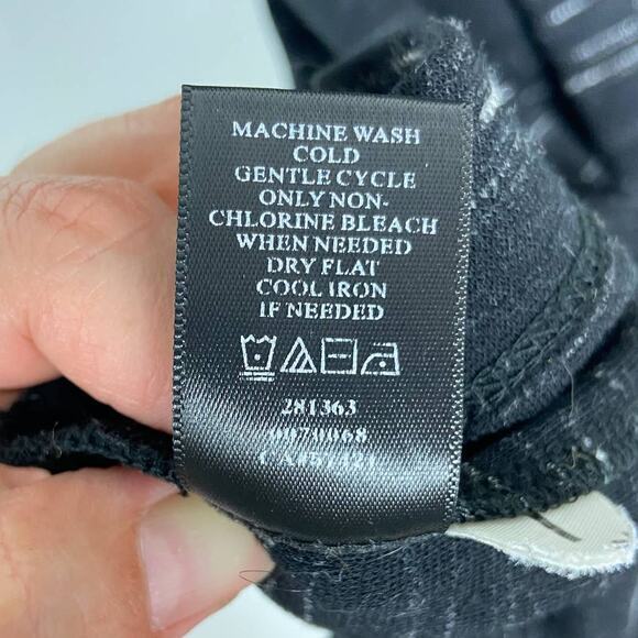 Ann Taylor Knit Shift Dress 10‎ Charcoal Gray Black Spacedye - Picture 5 of 7